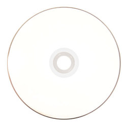 White Inkjet Hub Printable 52x CD-R Blank Media Discs in 50 Pack Tape Wrap